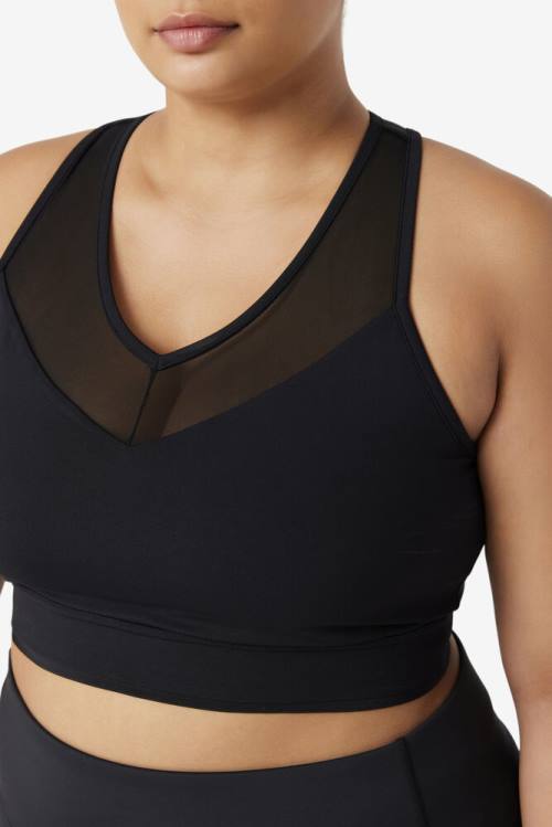 Fila Uplift Racerback Bra Naisten Topit Mustat | Fila408LN