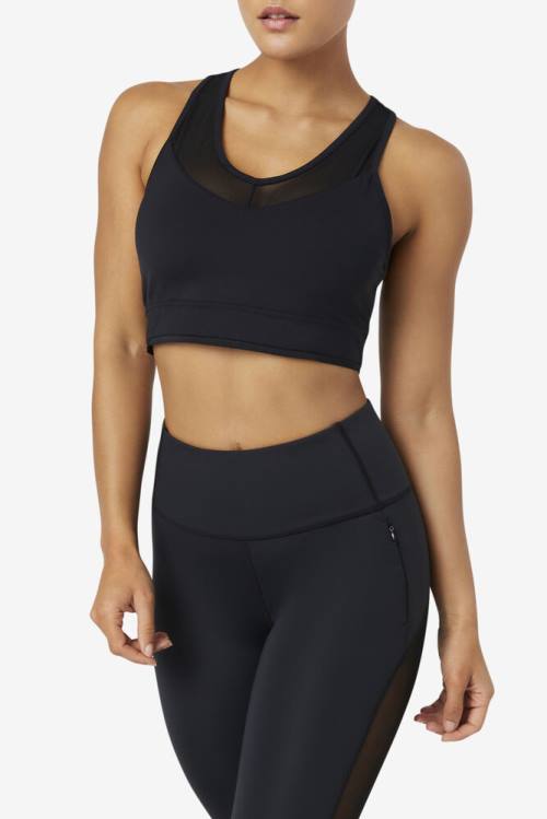 Fila Uplift Racerback Bra Naisten Topit Mustat | Fila951FV