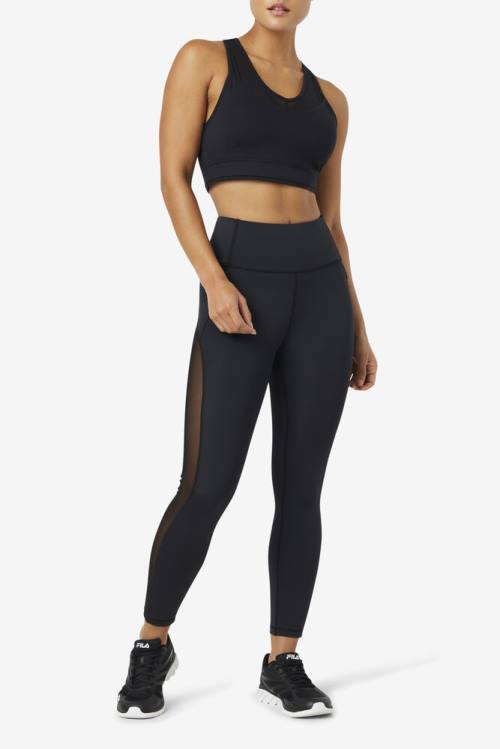 Fila Uplift Racerback Bra Naisten Topit Mustat | Fila951FV