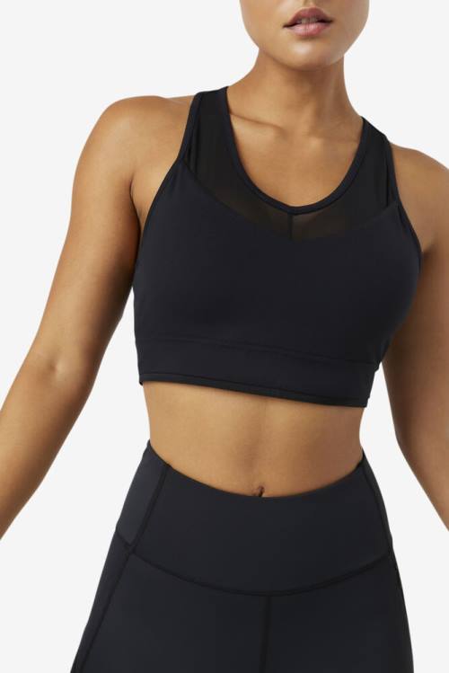 Fila Uplift Racerback Bra Naisten Topit Mustat | Fila951FV