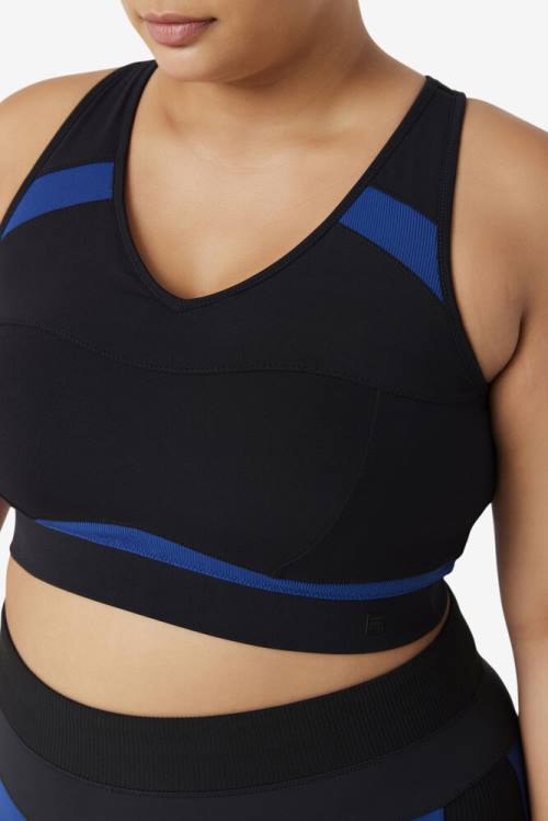 Fila Uplift Racerback Sports Bra Naisten Topit Mustat Laivastonsininen | Fila036JV