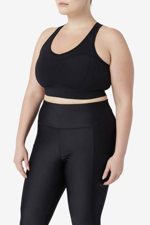 Fila Uplift Racerback Sports Bra Naisten Topit Mustat | Fila162CB