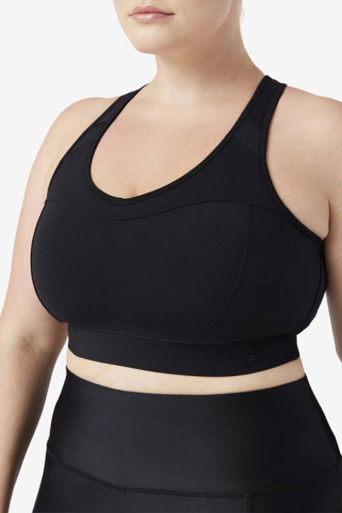 Fila Uplift Racerback Sports Bra Naisten Topit Mustat | Fila162CB