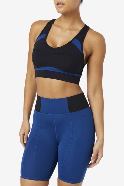 Fila Uplift Racerback Sports Bra Naisten Topit Mustat Laivastonsininen | Fila751LW