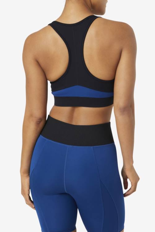 Fila Uplift Racerback Sports Bra Naisten Topit Mustat Laivastonsininen | Fila751LW