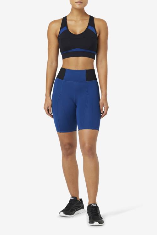 Fila Uplift Racerback Sports Bra Naisten Topit Mustat Laivastonsininen | Fila751LW
