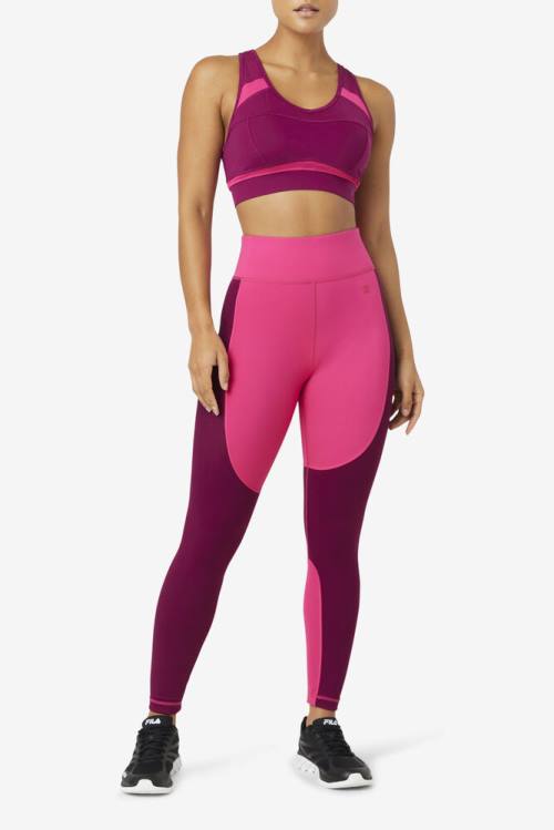 Fila Uplift Racerback Sports Bra Naisten Topit Violetit Vaaleanpinkki | Fila908QX