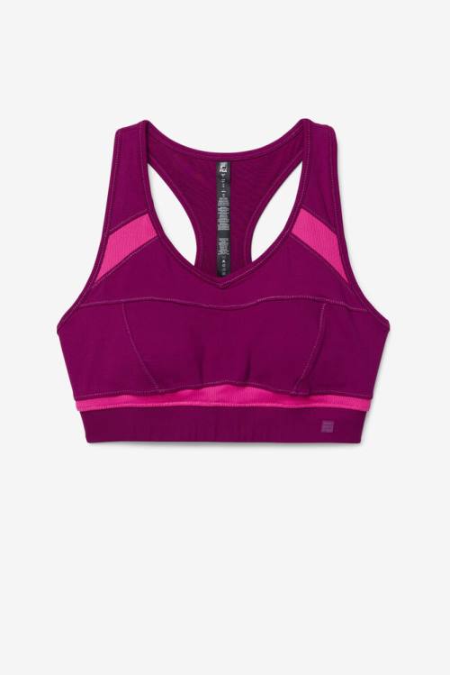 Fila Uplift Racerback Sports Bra Naisten Topit Violetit Vaaleanpinkki | Fila908QX