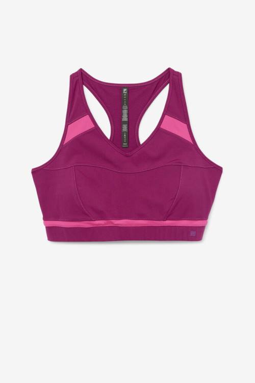 Fila Uplift Racerback Sports Bra Naisten Topit Violetit Vaaleanpinkki | Fila958AY