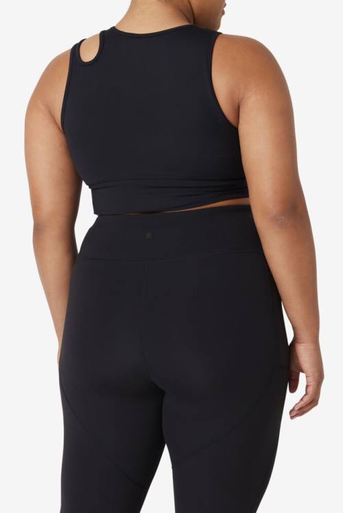 Fila Uplift Slice Crop Bra Naisten Topit Mustat | Fila279WP