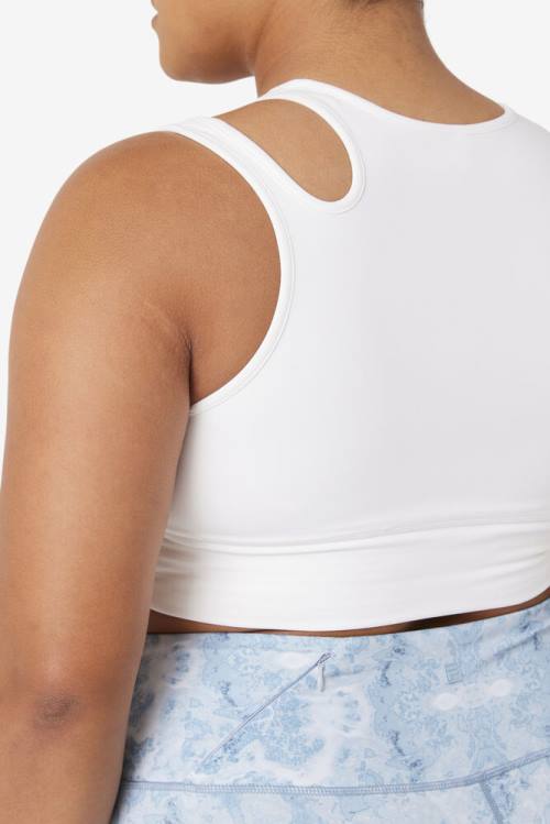 Fila Uplift Slice Crop Bra Naisten Topit Valkoinen | Fila423FG
