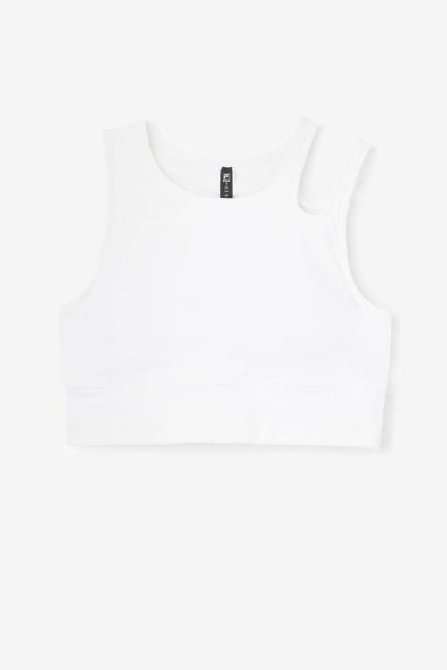 Fila Uplift Slice Crop Bra Naisten Topit Valkoinen | Fila423FG