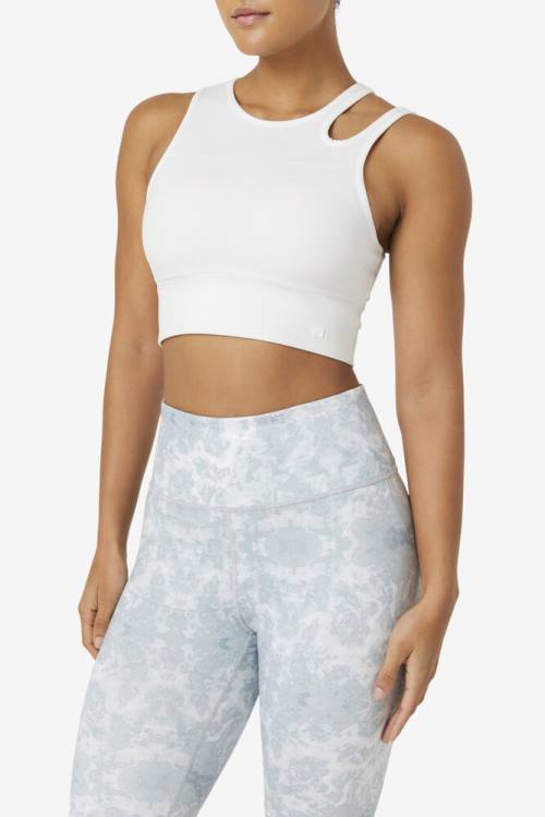 Fila Uplift Slice Crop Bra Naisten Topit Valkoinen | Fila716NH