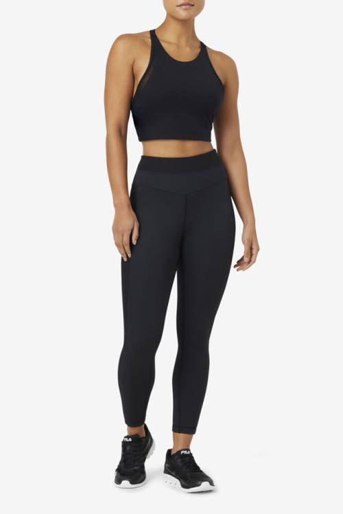 Fila Uplift T-back Sports Bra Naisten Topit Mustat | Fila142HR