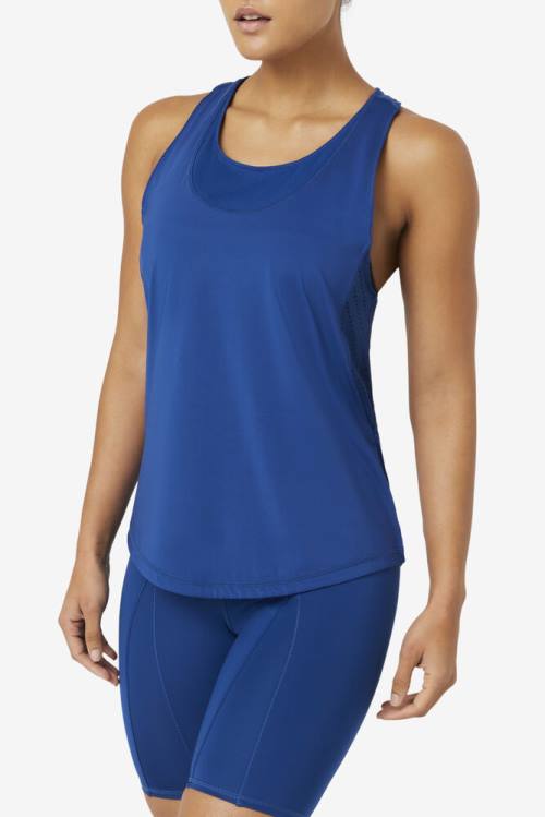 Fila Uplift Textured Racerback Tank Naisten Topit Laivastonsininen | Fila356ZK