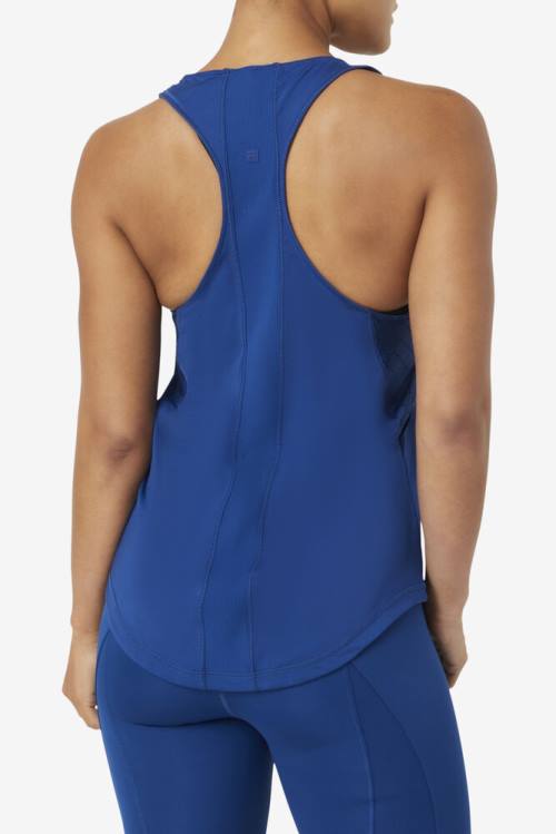 Fila Uplift Textured Racerback Tank Naisten Topit Laivastonsininen | Fila356ZK