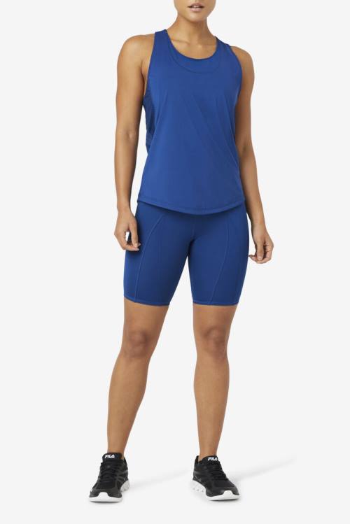 Fila Uplift Textured Racerback Tank Naisten Topit Laivastonsininen | Fila356ZK