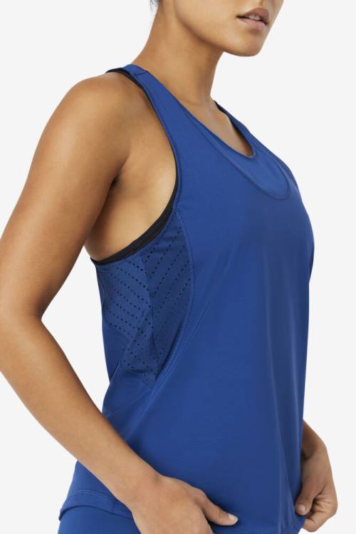 Fila Uplift Textured Racerback Tank Naisten Topit Laivastonsininen | Fila356ZK