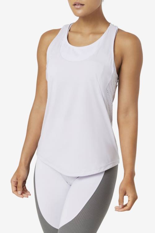 Fila Uplift Textured Racerback Tank Naisten Topit Laventeli Sininen | Fila524XP