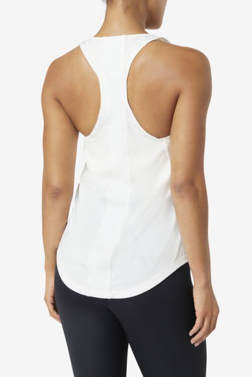 Fila Uplift Textured Racerback Tank Naisten Topit Valkoinen | Fila720JL