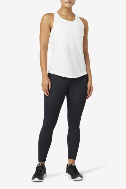 Fila Uplift Textured Racerback Tank Naisten Topit Valkoinen | Fila720JL