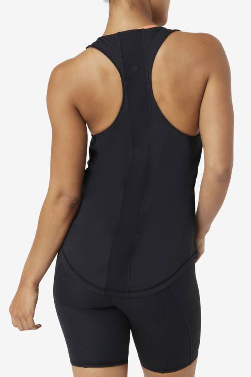 Fila Uplift Textured Racerback Tank Naisten Topit Mustat | Fila893PW