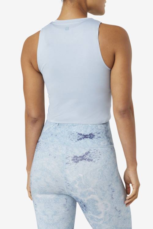 Fila Uplift Urheilulliset Crop Naisten Topit Sininen Mustat | Fila519MH