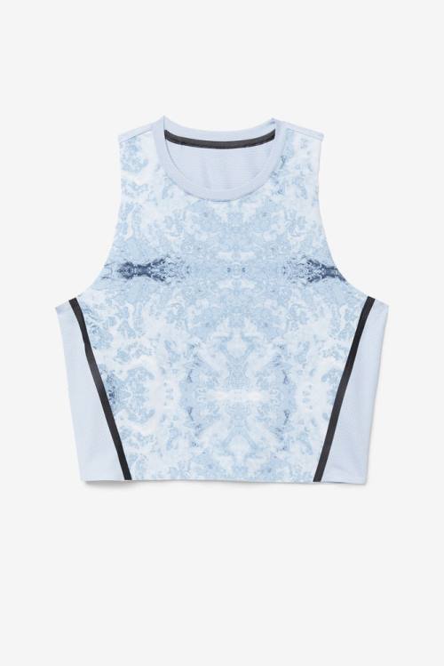 Fila Uplift Urheilulliset Crop Naisten Topit Sininen Mustat | Fila519MH