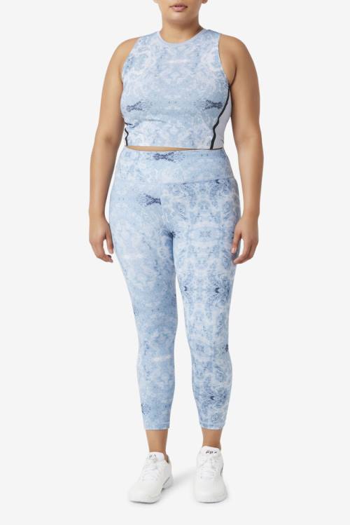 Fila Uplift Urheilulliset Crop Naisten Topit Sininen Mustat | Fila639HW
