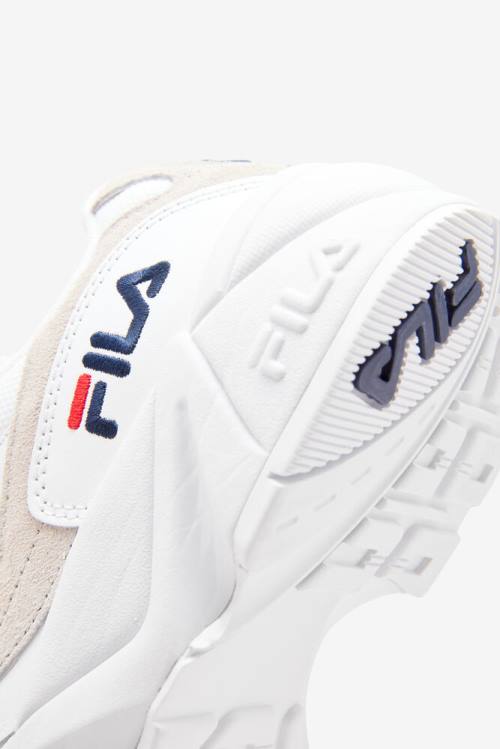 Fila V94m Miesten Tennarit Valkoinen Laivastonsininen Punainen | Fila754HY