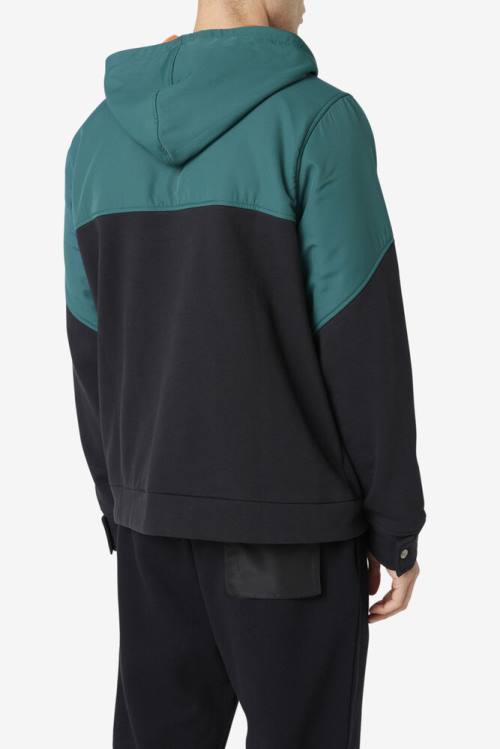 Fila Volga 1/2 Zip Miesten Huppari Mustat | Fila841CM