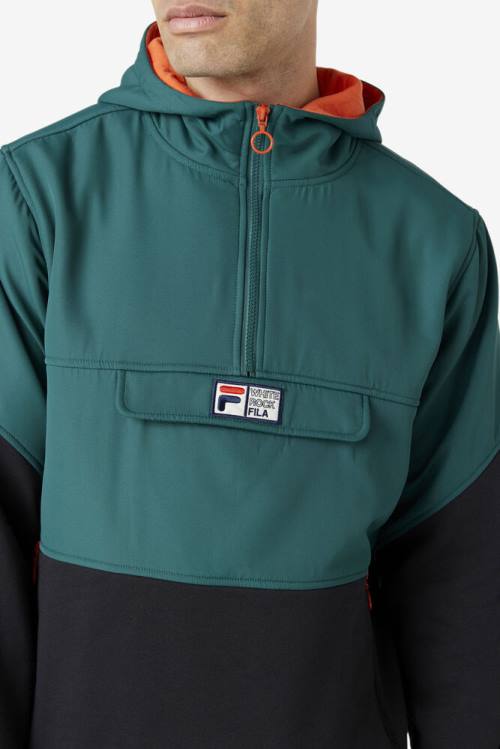 Fila Volga 1/2 Zip Miesten Huppari Mustat | Fila841CM