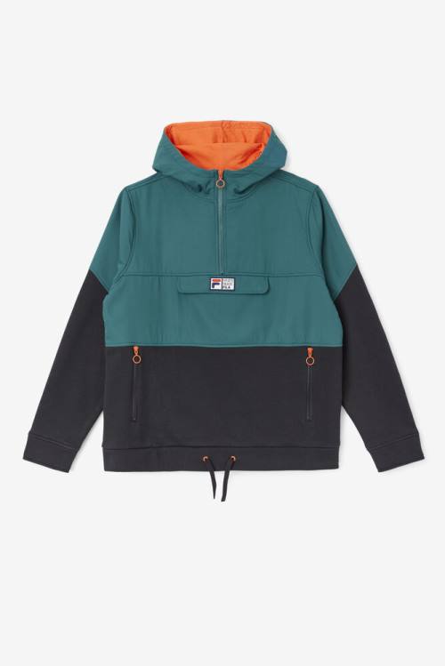 Fila Volga 1/2 Zip Miesten Huppari Mustat | Fila841CM