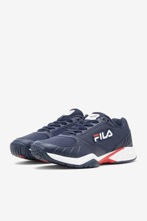 Fila Volley Zone Miesten Tennarit Laivastonsininen Punainen Valkoinen | Fila164AB