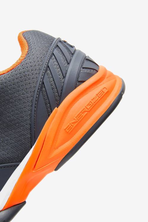 Fila Volley Zone Miesten Tennarit Tummanharmaat Valkoinen Oranssi | Fila563KZ