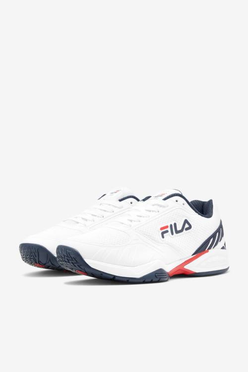 Fila Volley Zone Miesten Tennarit Valkoinen Laivastonsininen Punainen | Fila467VE