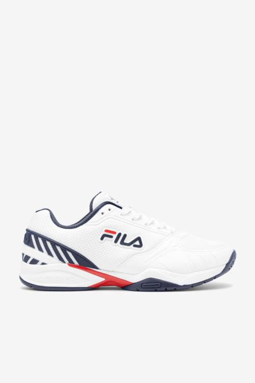 Fila Volley Zone Miesten Tennarit Valkoinen Laivastonsininen Punainen | Fila467VE