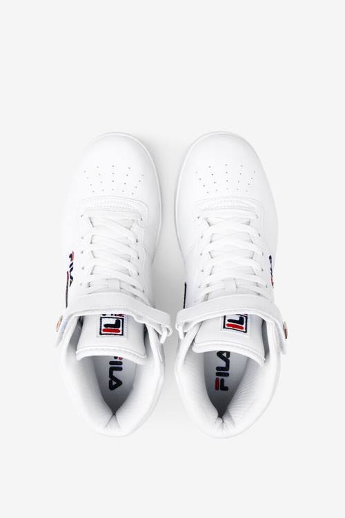 Fila Vulc 13 Miesten Tennarit Valkoinen Laivastonsininen Punainen | Fila279DN