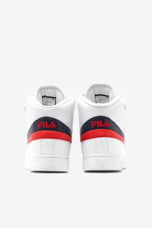 Fila Vulc 13 Miesten Tennarit Valkoinen Laivastonsininen Punainen | Fila279DN