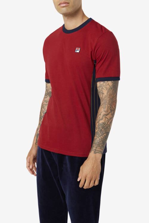 Fila Warner Tee Miesten T Paidat Laivastonsininen | Fila460KE