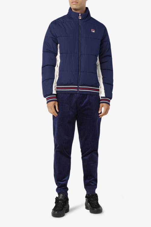 Fila Watson Puffer Miesten Takki Laivastonsininen | Fila417UF