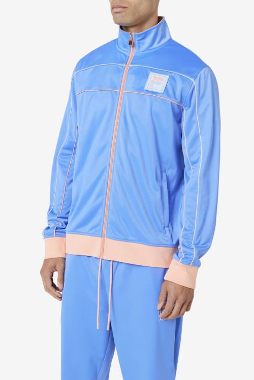 Fila Wayan Track Miesten Takki Kukka Sininen Koralli Harmaat | Fila961BS