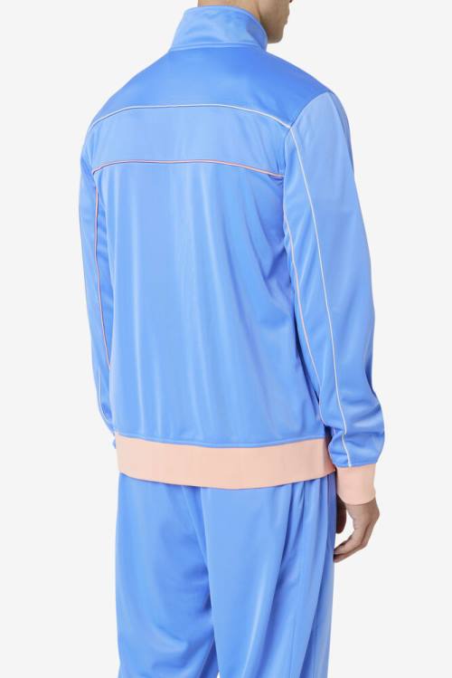 Fila Wayan Track Miesten Takki Kukka Sininen Koralli Harmaat | Fila961BS
