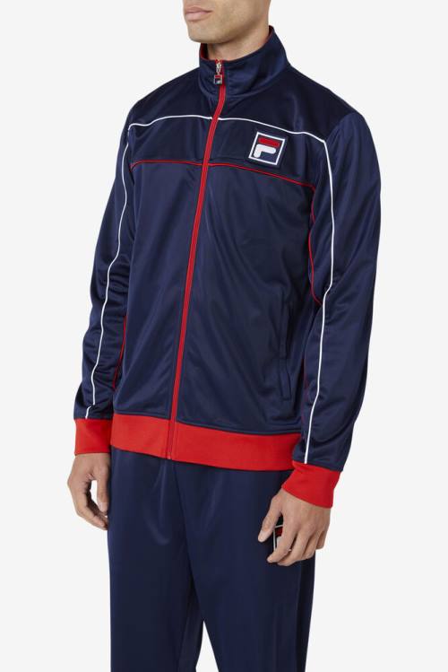 Fila Wayan Track Miesten Takki Laivastonsininen Punainen Valkoinen | Fila687GK