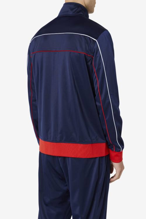 Fila Wayan Track Miesten Takki Laivastonsininen Punainen Valkoinen | Fila687GK