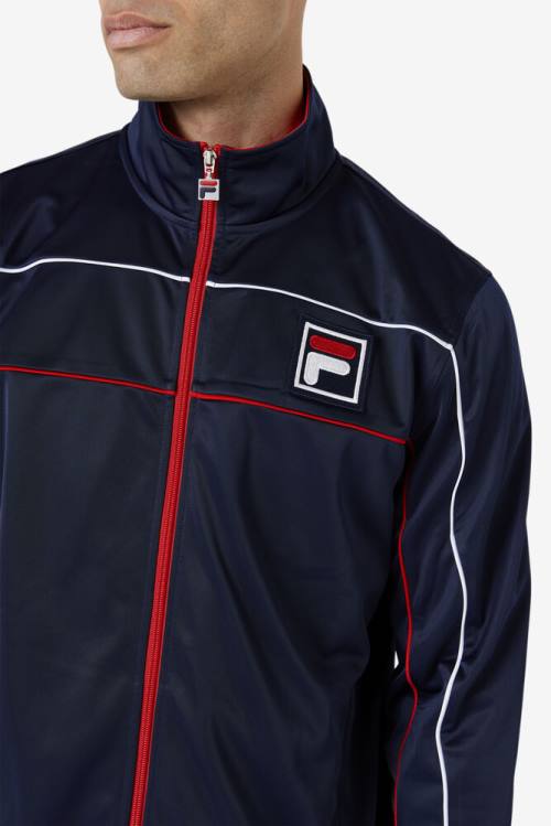 Fila Wayan Track Miesten Takki Laivastonsininen Punainen Valkoinen | Fila687GK