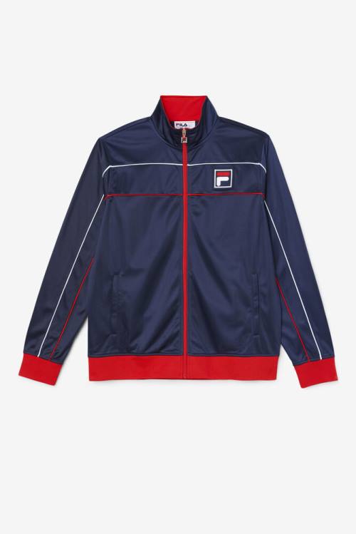 Fila Wayan Track Miesten Takki Laivastonsininen Punainen Valkoinen | Fila687GK