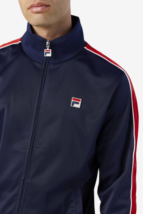 Fila Wicks Track Miesten Takki Laivastonsininen Punainen Valkoinen | Fila614JM