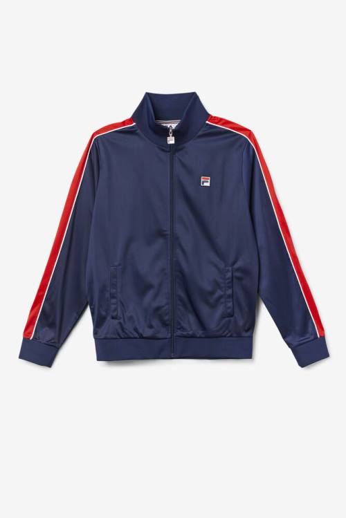 Fila Wicks Track Miesten Takki Laivastonsininen Punainen Valkoinen | Fila614JM