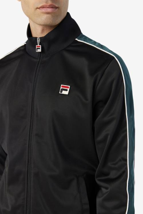 Fila Wicks Track Miesten Takki Mustat Valkoinen | Fila259DJ